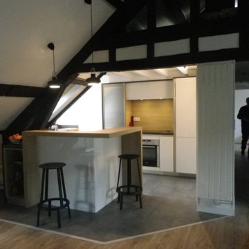 cuisine esprit scandinave sous les toits