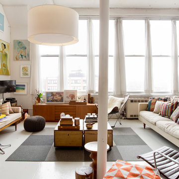 My Houzz: Walls of Art and Glass in a Brooklyn Loft