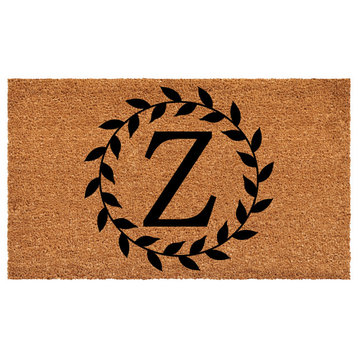 Calloway Mills Laurel Wreath Doormat, Letter Z