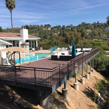 North Tustin Hillside Deck