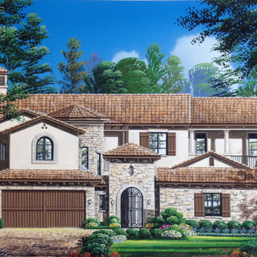Rustic Tuscan Courtyard