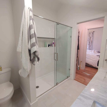 Principal Washroom view into Master