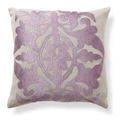 Crest Plum Decorative Pillows - Decorative Pillows