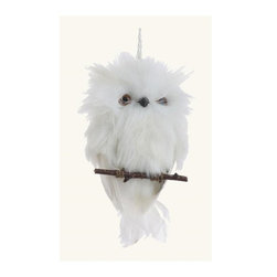 Oliver Snow Owl Ornament - Christmas Ornaments