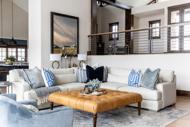 Mountain style living room photo in Salt Lake City