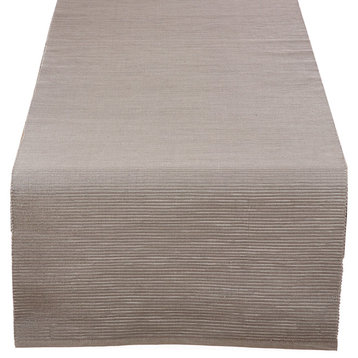 Lois Shimmering Ribbed Cotton Table Runner