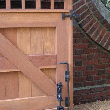 Custom Cedar Side Gate - Large Side Closeup