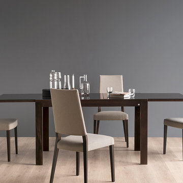 Sandy Upholstered Wooden Chair - Wenge Beechwood Frame - Sand Berna Seat