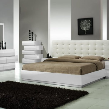 J&M Furniture Milan Bedroom Set in White