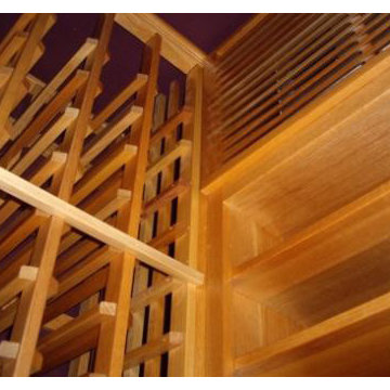 Dallas Texas Project Custom Wine Racks Upper Left Corner