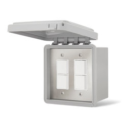 Double Surface Mount with Weatherproof Box (Includes 2 Duplex Switches) - Switches And Outlets