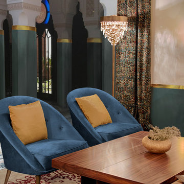 Hotel interior design in Morocco