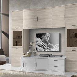 Modern Italian Wall Unit Composition JA-1077 - Entertainment Centers And Tv Stands