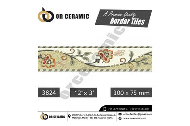 3824 Digital Border Tiles | OR Ceramic Morbi