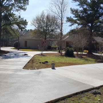 Concrete driveway