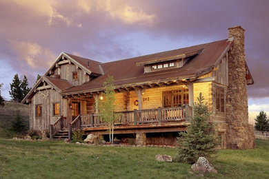 Inspiration for a rustic exterior home remodel in Other