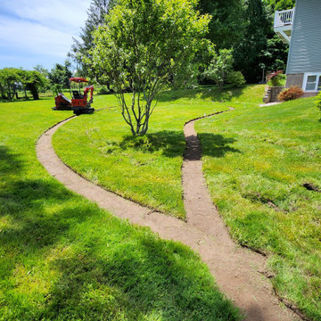 Yard Drain & Downspout Drainage Installation