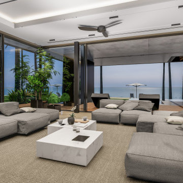 Luxury Living Room With Luxury Interior, Modern House, Remodeling Ideas