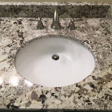 MASTER BATHROOM - Complete Remodel 12 x 24 Tile, Vanity, Alaska White Granite