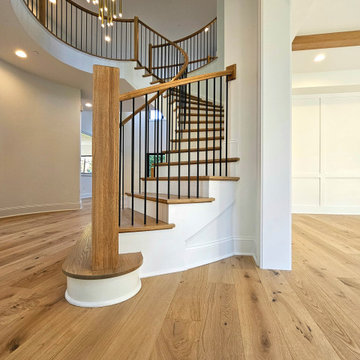 Project #110 | Beautiful Curved Staircase with Circular Balcony