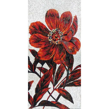 Mosaic Art, Cherry Flower, 63"x126"