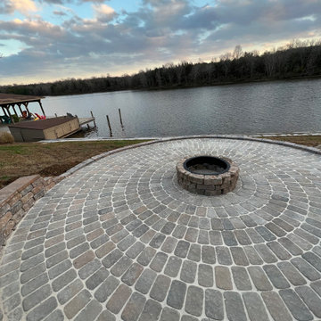 Gorgeous (Large) Lake View Fire Pit and Circular Patio
