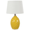 Jesse Yellow Ceramic 19.5"H Table Lamp
