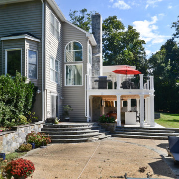 Exterior Remodel Turns Home Backyard into Gorgeous Retreat in Great Falls, Va