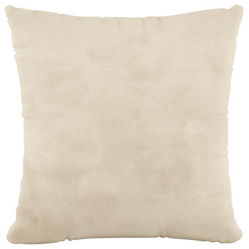 18" Decorative Pillow Polyester Insert, Velvet Pearl