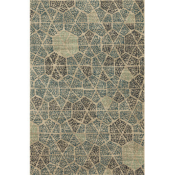 Mohawk Home Graphic Points Beige 9' 6" x 12' 11" Area Rug