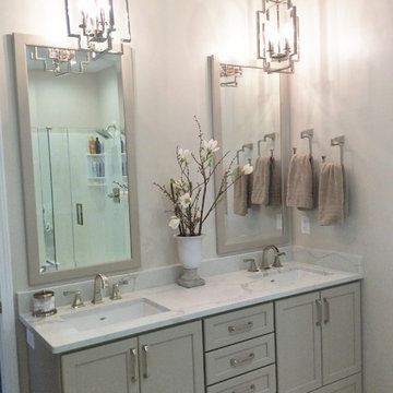Bright and Classic Finishes in a Bettendorf Iowa Bath Remodel