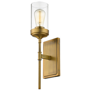 Z-Lite 617-1S Calliope 18" Tall Wall Sconce - Foundry Brass