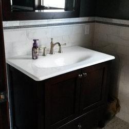 Bertch Bath - Furniture Vanity and Framed Mirror - Bathroom Vanities And Sink Consoles