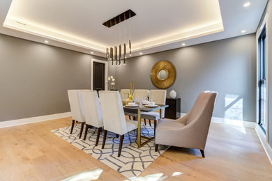 Inspiration for a contemporary dining room remodel in Houston
