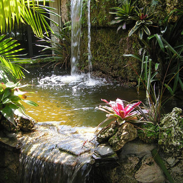 Bal Harbor, small pond and waterfall.