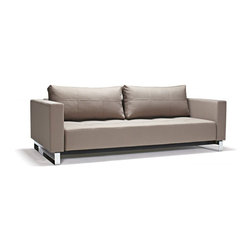 "Innovation USA" Cassius Deluxe Excess Lounger Sofa Bed in Classic Grey - Sofas