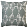 The Pillow Collection Gray Danforth Throw Pillow, 26"