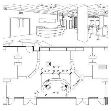 Room Plan / Installing and Assembling Reception Desk