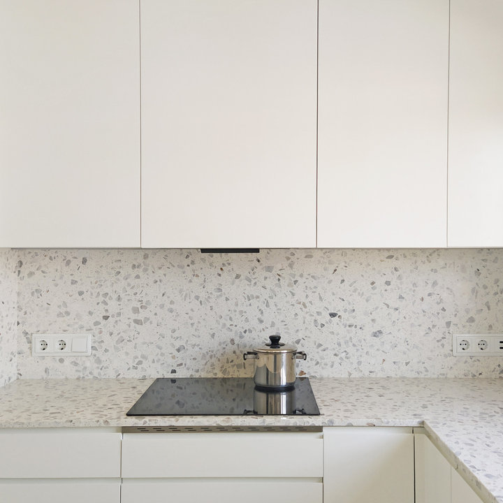 75 Beautiful Kitchen with Terrazzo Benchtops and Grey Benchtop Ideas ...