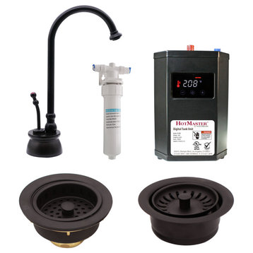 Instant Hot Water Dispenser, Digital Tank, Filter and Flanges, Oil Rubbed Bronze