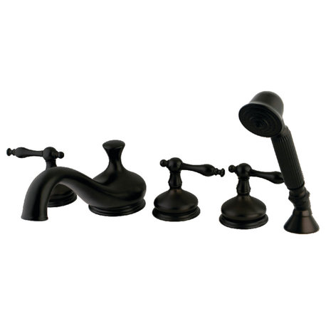 Kingston Brass Roman Tub Faucet With Hand Shower, Oil Rubbed Bronze