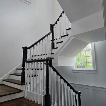 Project #121 | Elegant Freestanding U-Shaped Staircase