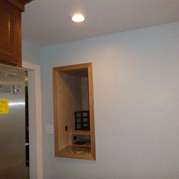 Wine Cubby over stairwell wasted space
