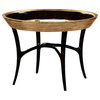 LUXE Centre Table JONATHAN CHARLES Modernist Modern Circular Recessed