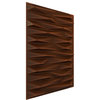 Enterprise EnduraWall 3D Wall Panel, 19.625"Wx19.625"H, Aged Metallic Rust