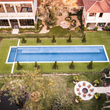 New Infinity Edge Swimming Pool With Extended Sun Shelf in Weston, Florida!