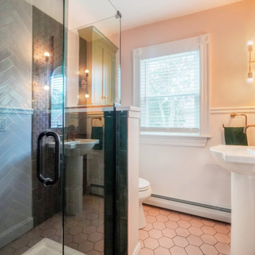 Vivid Pink Bathroom