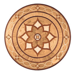 Oshkosh Designs - Arizona Wood Medallion - Floor Medallions And Inlays
