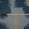 Sky Blue Durie Kilim Runner Flat Weave Hand Woven Oriental Rug