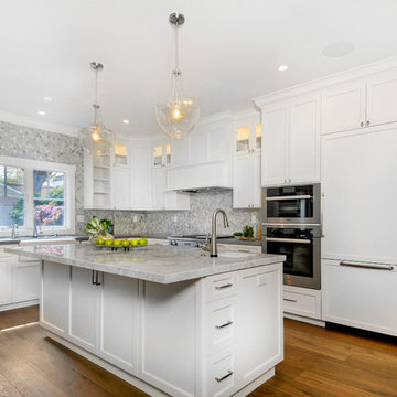 Stylish White Kitchen in San Carlos